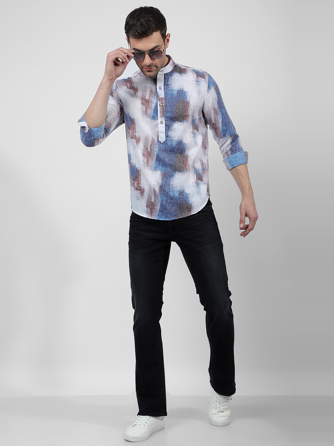 Numero Uno Men Faded Black Jeans